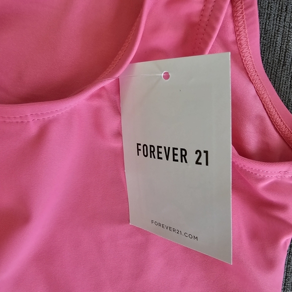 Barbie x Forever 21 Barbie Pink Rhinestone Bling One-Piece Swimsuit Girl Sz 9/10 - Picture 11 of 14